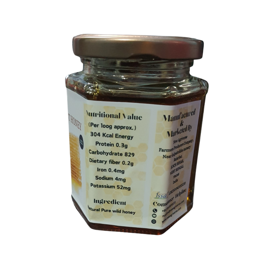 Wild Forest Honey - 100% Pure and Natural 250 gm