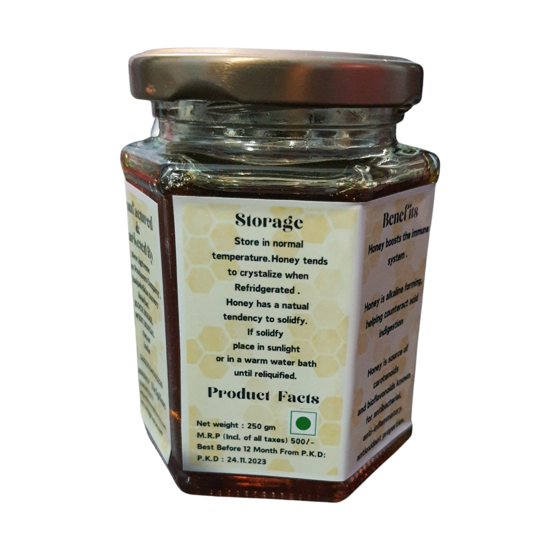 Wild Forest Honey - 100% Pure and Natural 250 gm