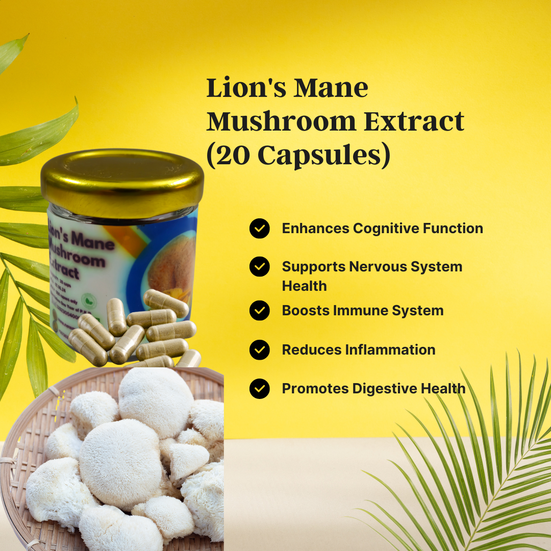 Lion's Mane Mushroom Extract (20 Capsules)