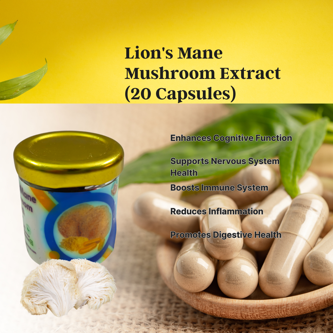 Lion's Mane Mushroom Extract (20 Capsules)