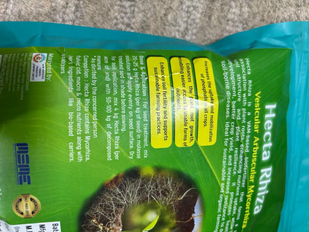 Hecta Rhiza – VAM Biofertilizer (Vesicular Arbuscular Mycorrhiza)