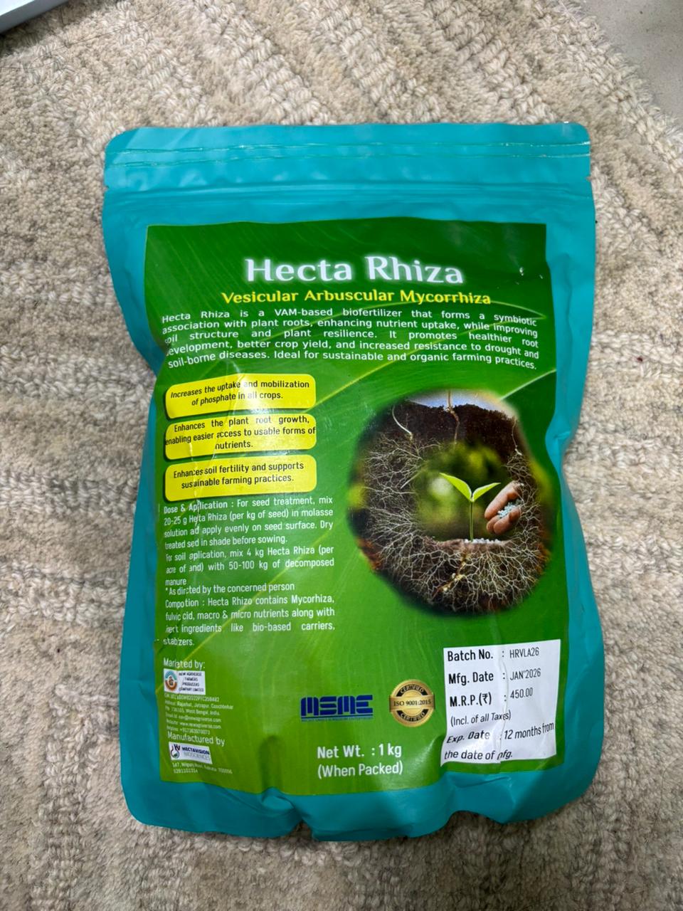 Hecta Rhiza – VAM Biofertilizer (Vesicular Arbuscular Mycorrhiza)
