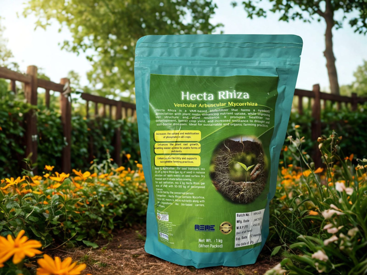 Hecta Rhiza – VAM Biofertilizer (Vesicular Arbuscular Mycorrhiza)